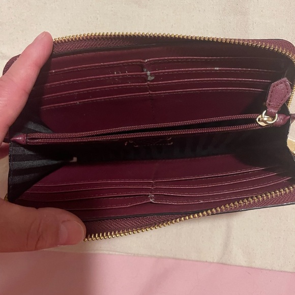 Victoria's Secret Burgundy Patchwork Wallet - Picture 4 of 8